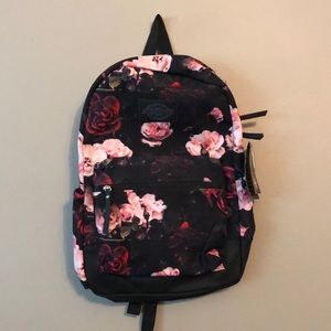 NWT Dickies dark floral backpack